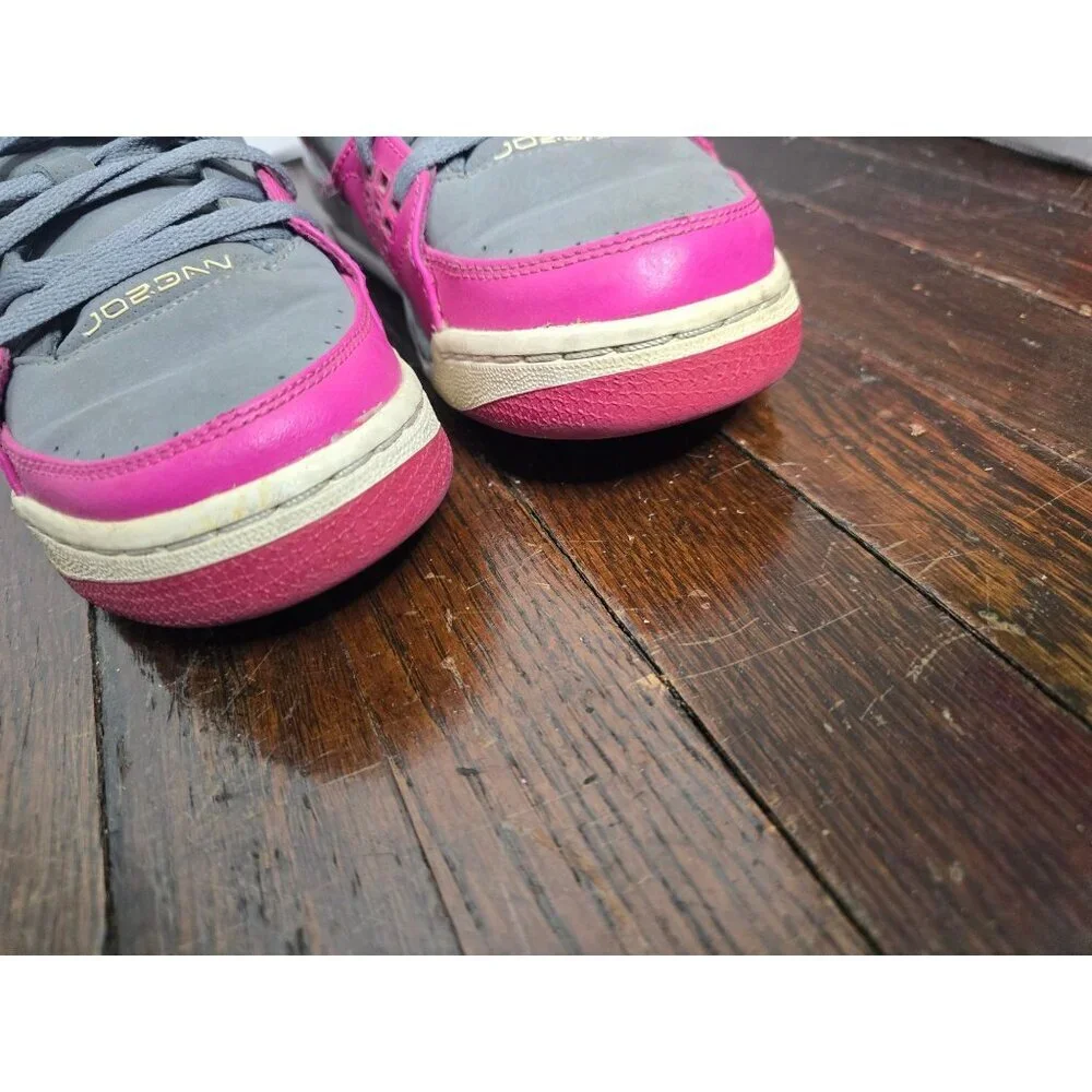 Jordan Sparkle Pink and Gray High Top Sneakers 6.5 Y